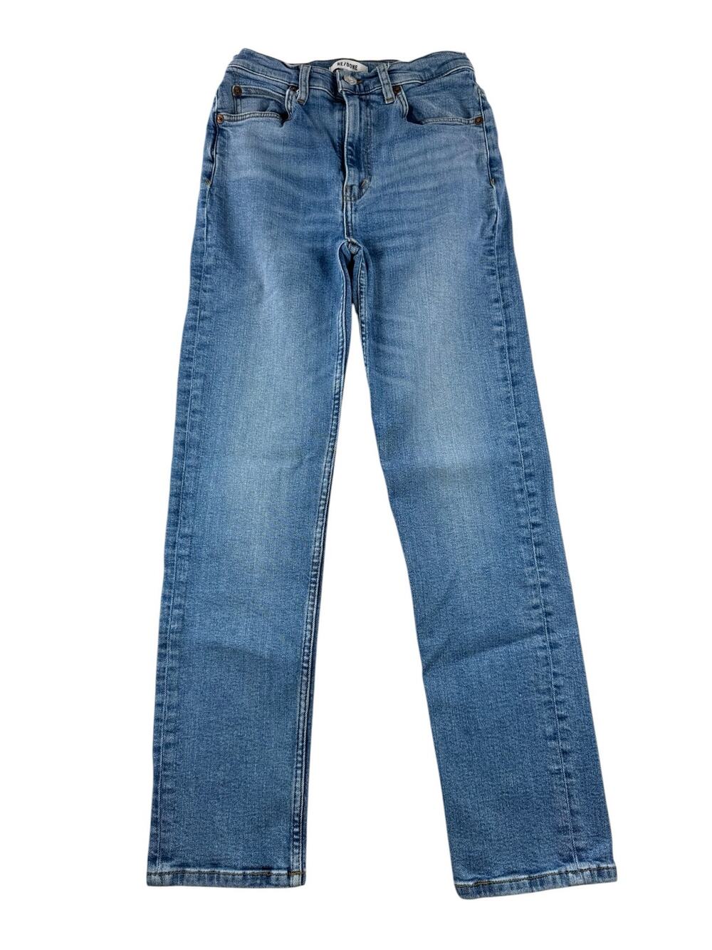 RE/DONE 70s Straight Jeans Size 28 Laguna Wash High Rise Rigid Denim Pants